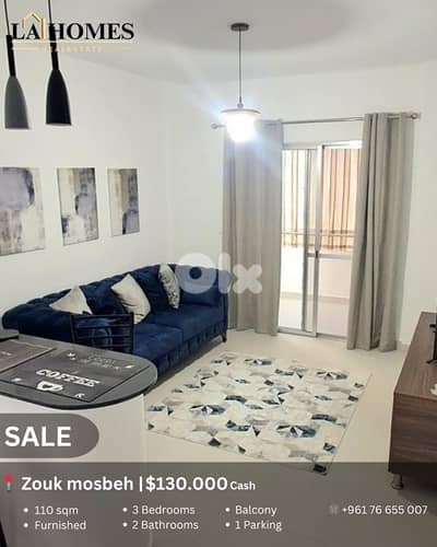 apartment for sale in zouk mosbeh شقة للبيع في ذوق مصبح