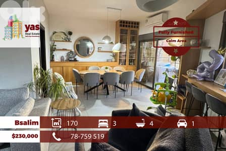 Bsalim 170m2 | Furnished & Decorated | Prime Location | OH