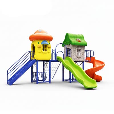 Preschool Kids Outdoor Playground 550 x 400 x 270 cm - مجموعة ألعاب