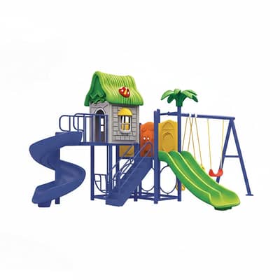 Preschool Kids Outdoor Playground 550 x 350 x 270 cm - مجموعة ألعاب