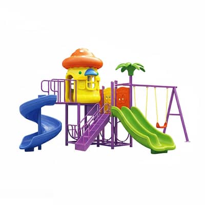 Preschool Kids Outdoor Playground 550 x 350 x 270 cm - مجموعة ألعاب