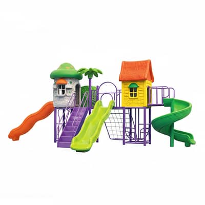 Preschool Kids Outdoor Playground 700 x 400 x 270 cm - مجموعة ألعاب