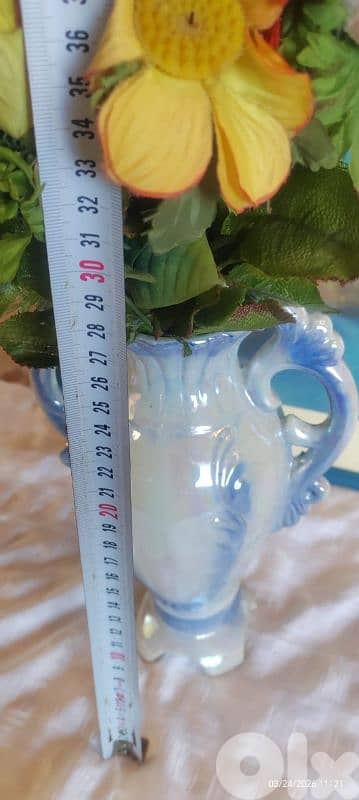 Vintage  Lusterware  Swan Vase 1