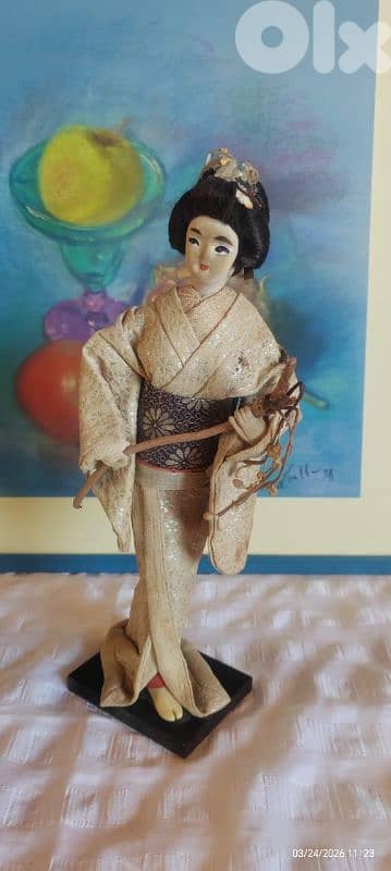 Vintage Japanese Geisha  Doll  from the 1950s,