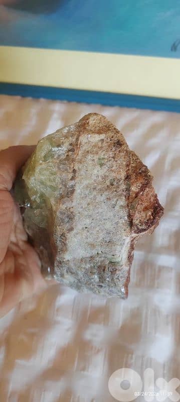 Mexican Green Fluorite Crystals rock 2