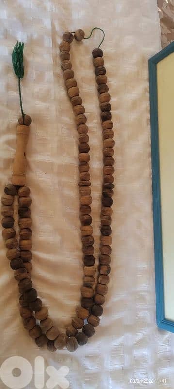 Rare Antique Handcrafted Natural Wood Tasbih Islamic Prayer