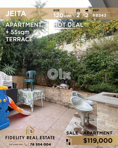 Apartment for sale in jeita RB343 شقة للبيع في جعيتا