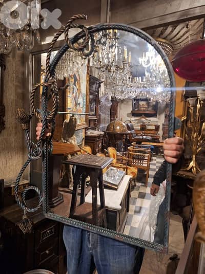 مراية فيرفورجي انتيك شغل فني يدوي رائع جدا