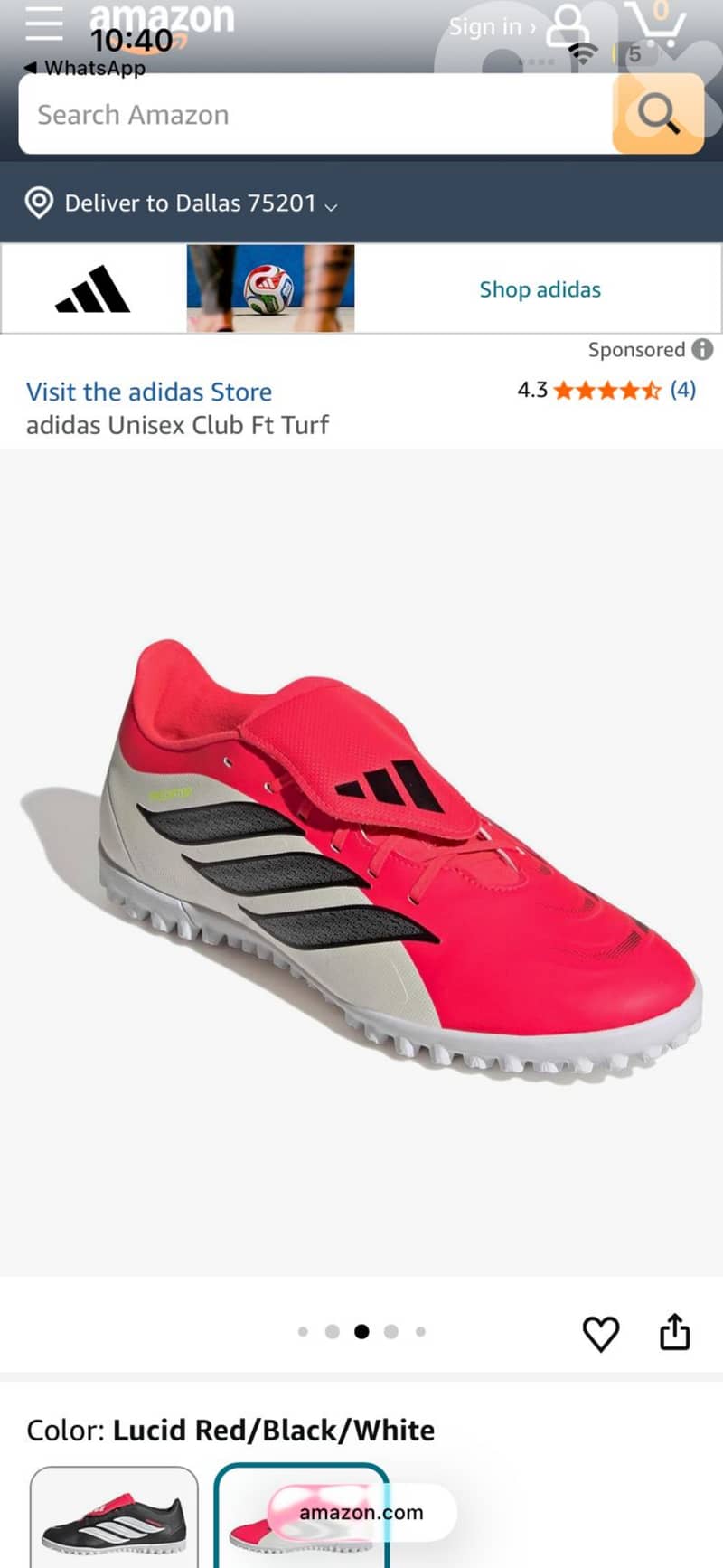 Predator 2026 NEW (USA VERSION)(TURF) 42.5 1