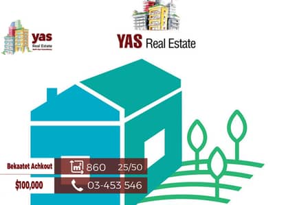 Bekaatet Achkout 860m2 | 25 / 50 | Classy Area | Catch | WA |