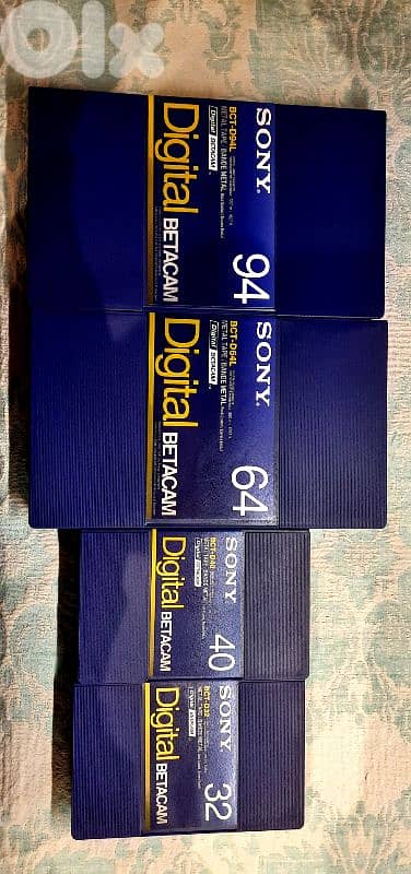 Vintage Digital Betamax, Betamax, VHS Cassette Tapes 2