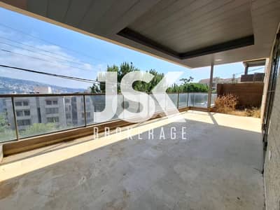 L18611 - Spacious Apartment with Garden For Rent in Jeita