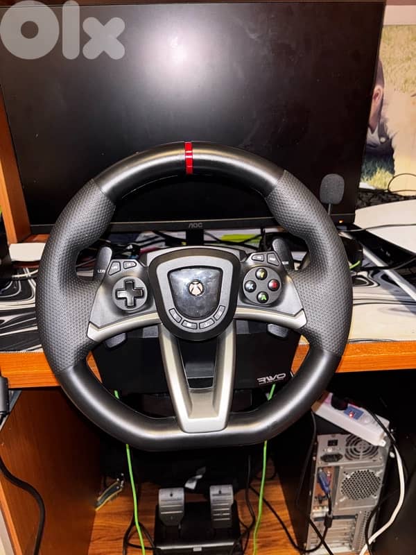 Xbox one + steering wheel (both in perfect condition ] 4