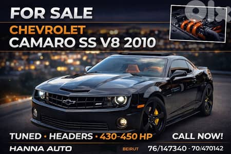 Chevrolet Camaro 2010 Ss v8 Black TOP CAR !!!