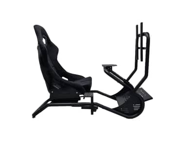 Deadskull alcantara racing seat + TV/Monitor mount & shifter stand