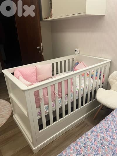 Mamas & Papas Oxford Nursery Set – Crib, Dresser, Wardrobe