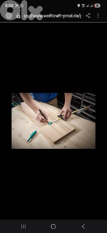 wolfcraft Conversion Set for internal measurements ,Double Rule 4-pcs 3