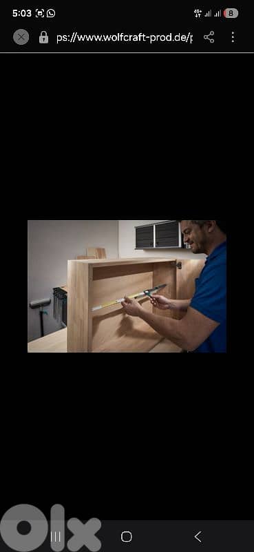 wolfcraft Conversion Set for internal measurements ,Double Rule 4-pcs 6