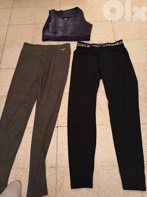 winner force sport bra and legging size medium 2