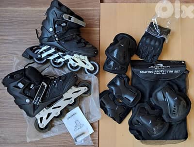 Skate Roller with protection set