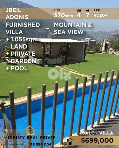 Villa for sale in Jbeil RC204 فيلا للبيع  في جبيل
