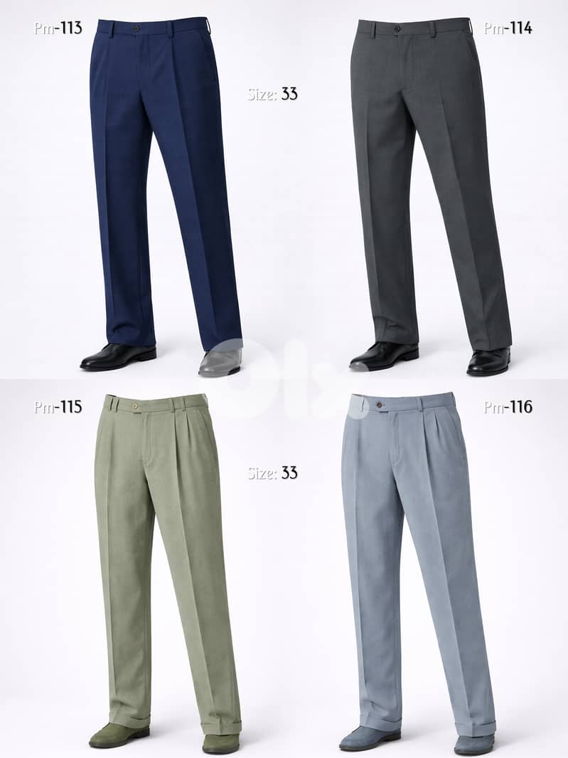 BIG Collection of European Men's Fabric PANTs 4