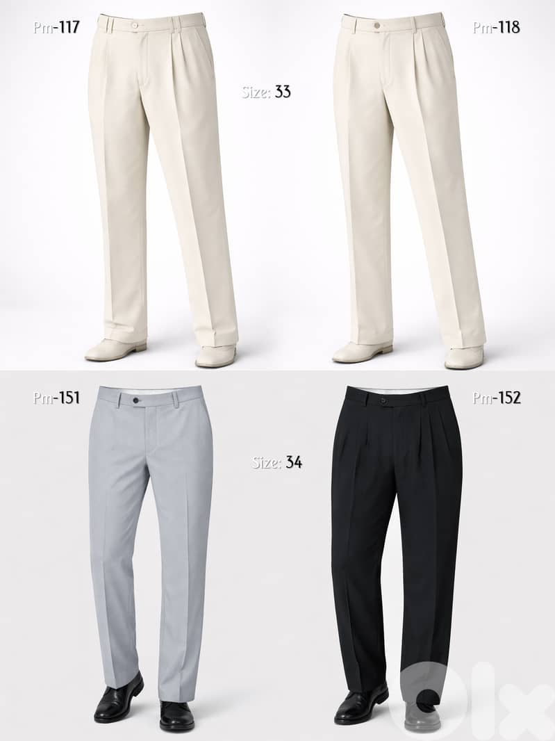 BIG Collection of European Men's Fabric PANTs 5