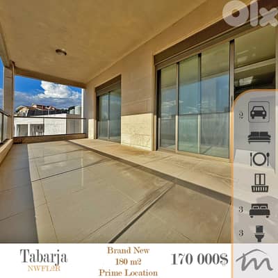 Tabarja | 944$/m² | Brand New 3 Bedrooms Apartment | Prime Location