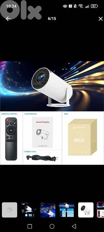 Hy300Pro Smart Projector 3