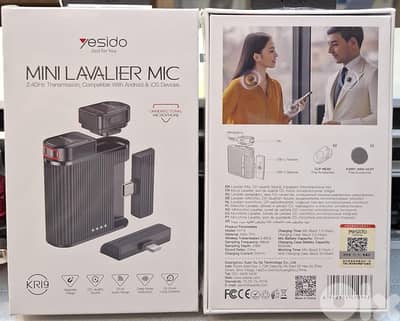 YESIDO MINI LAVALIER MIC OMNIDIRECTIONAL MICROPHONE KR19 25$