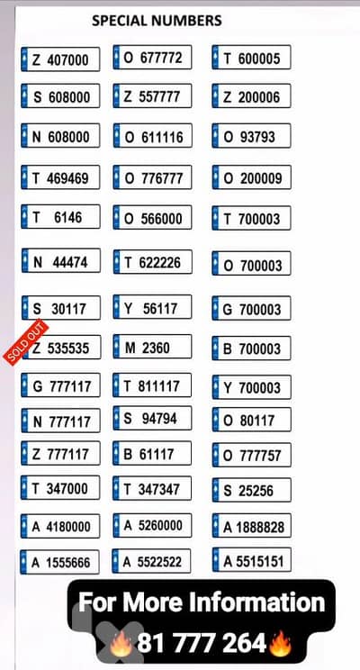 Collection Of Special Numbers