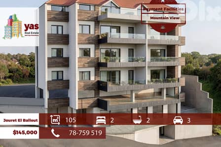 Jouret El Ballout 105m2 | Under Construction | Payment Facilities |TCH