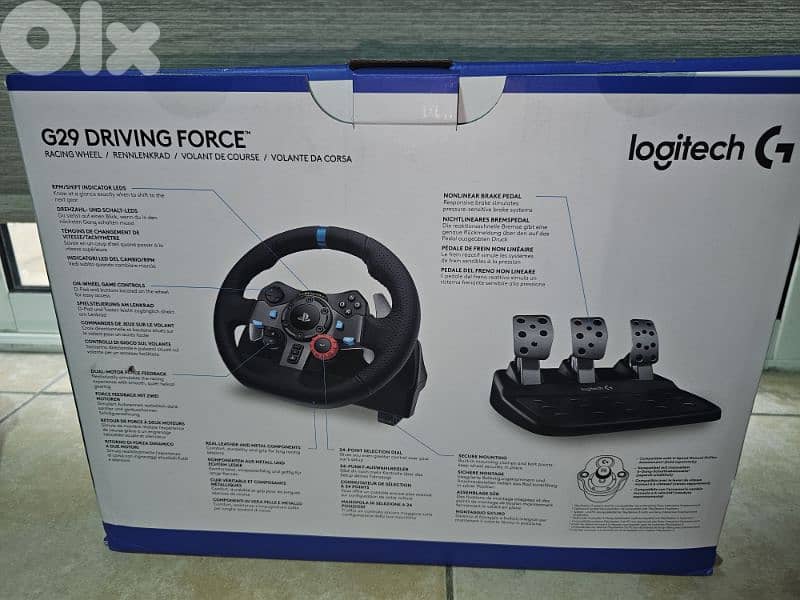 LOGITECH G29 STEERING WHEEL NEW OPEN BOX WITH BOX 1