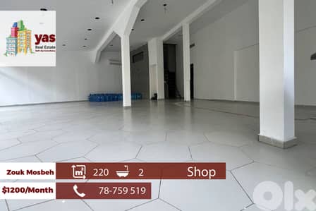 Zouk Mosbeh 220m2 | Shop | Rent | Perfect Investment | Catch | EH/RH