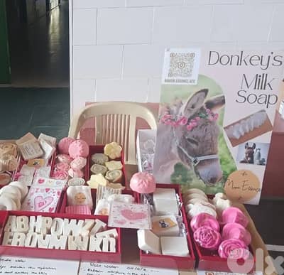 Hamdmade  Donkeys milk soap bars