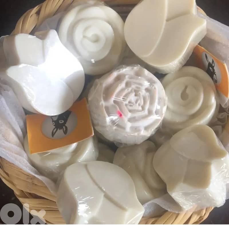 Hamdmade  Donkeys milk soap bars 1