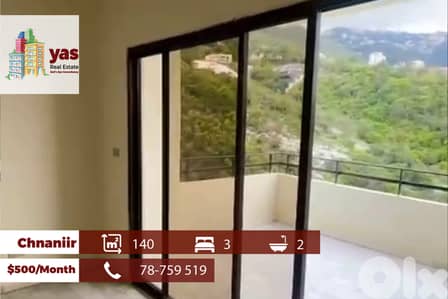 Chnaniir 140m2 | Rent | Mountian View | Prime Location | Catch | MCH