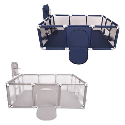 Kids Large Portable Playpen with Basketball Hoop - حاجز لعب كبير