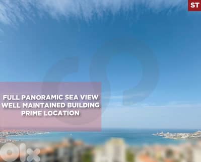 Full Sea View, 2 Parking, Balconies, Sahel Alma/ساحل علما REF#ST134343