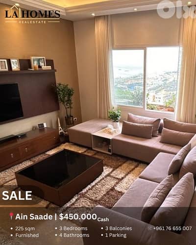 apartment for sale in ain saade شقة للبيع غي عين سعادة
