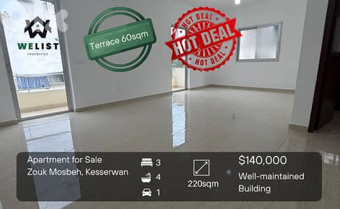 Apartment for sale in Zouk Mosbeh شقة للبيع في زوق مصبح