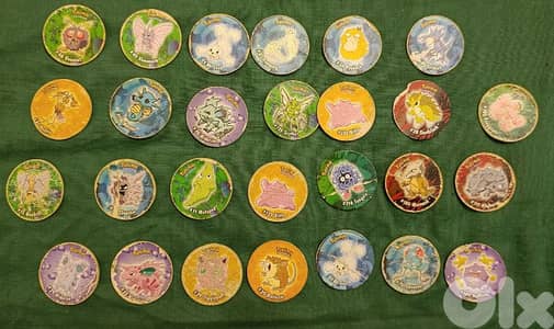 Pokemon Fantasia Pogs 1990