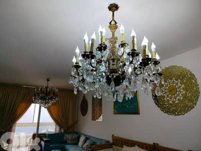 chandelier ثريا ثريات نحاس كريستال