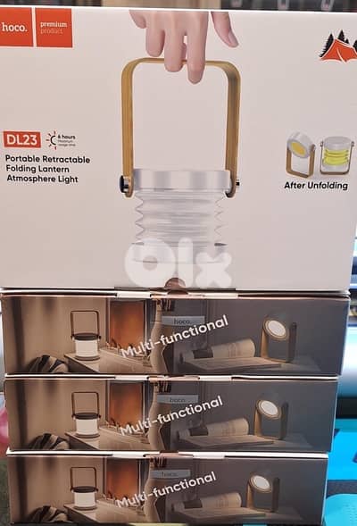 HOCO DL23 PORTABLE RETRACTABLE FOLDING LANTERN ATMOSPHERE LIGHT