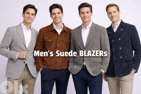 European Collection of Suede, Poly-Cot, & Bomull Blazers