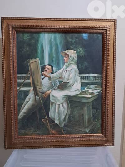 tableau cadre doré style vintage