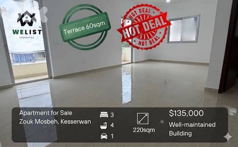 Apartment for sale in Zouk Mosbeh شقة للبيع في زوق مصبح