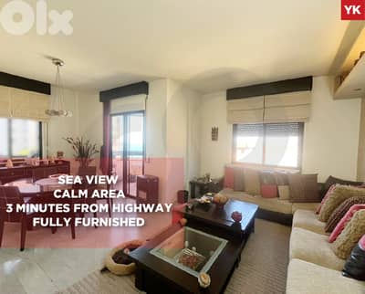 Sea View,Calm Area,Fully Furnished , Jal El Dib/ جل الديب REF#YK134376