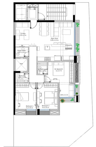 Under Construction Apartment for Sale in Geitawi شقق قيد الإنشاء للبيع