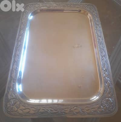 silver plated tray